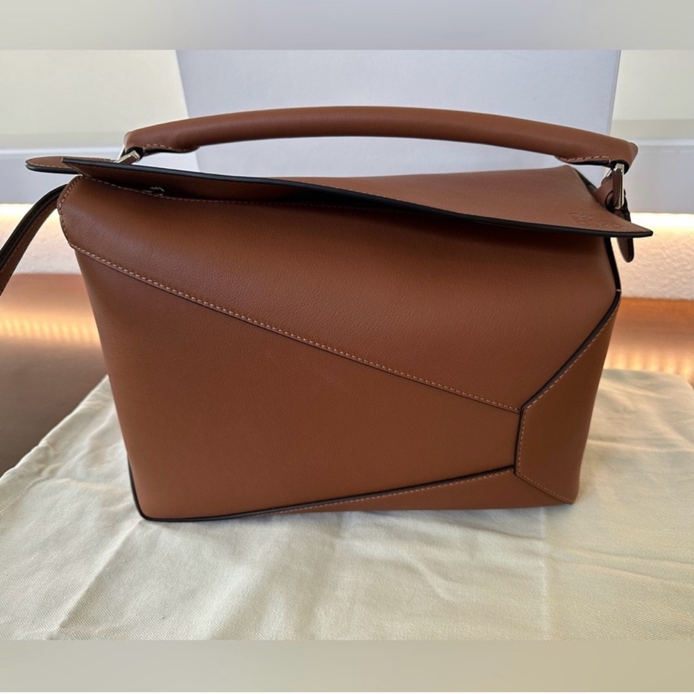 Loewe medium puzzle leather satchel